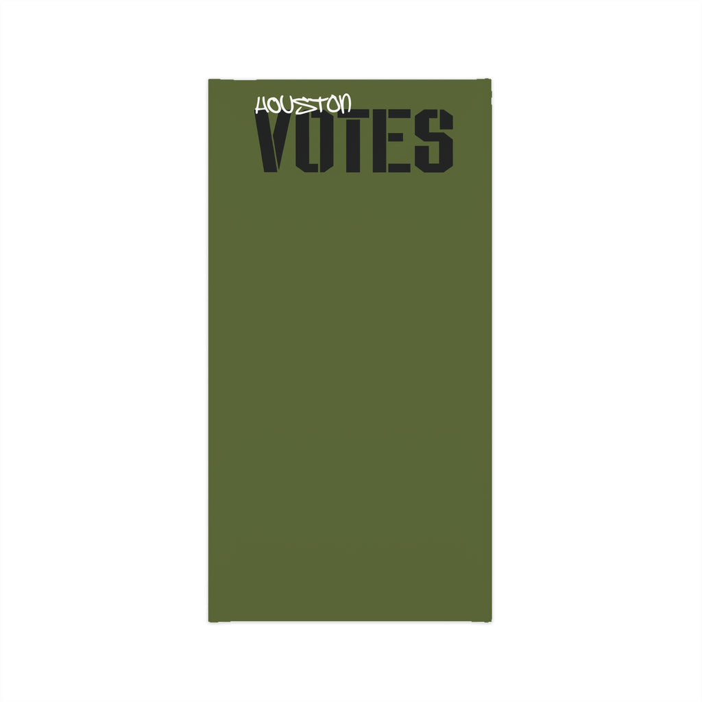 Houston Votes Neck Gaiter — Olive Lightweight Face Cover