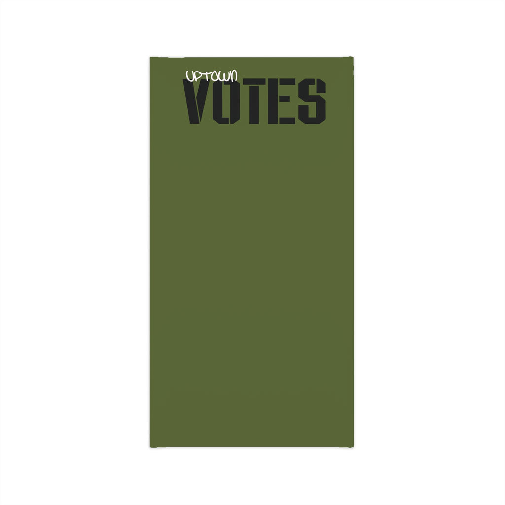 Uptown Votes Neck Gaiter — Olive Lightweight Face Cover