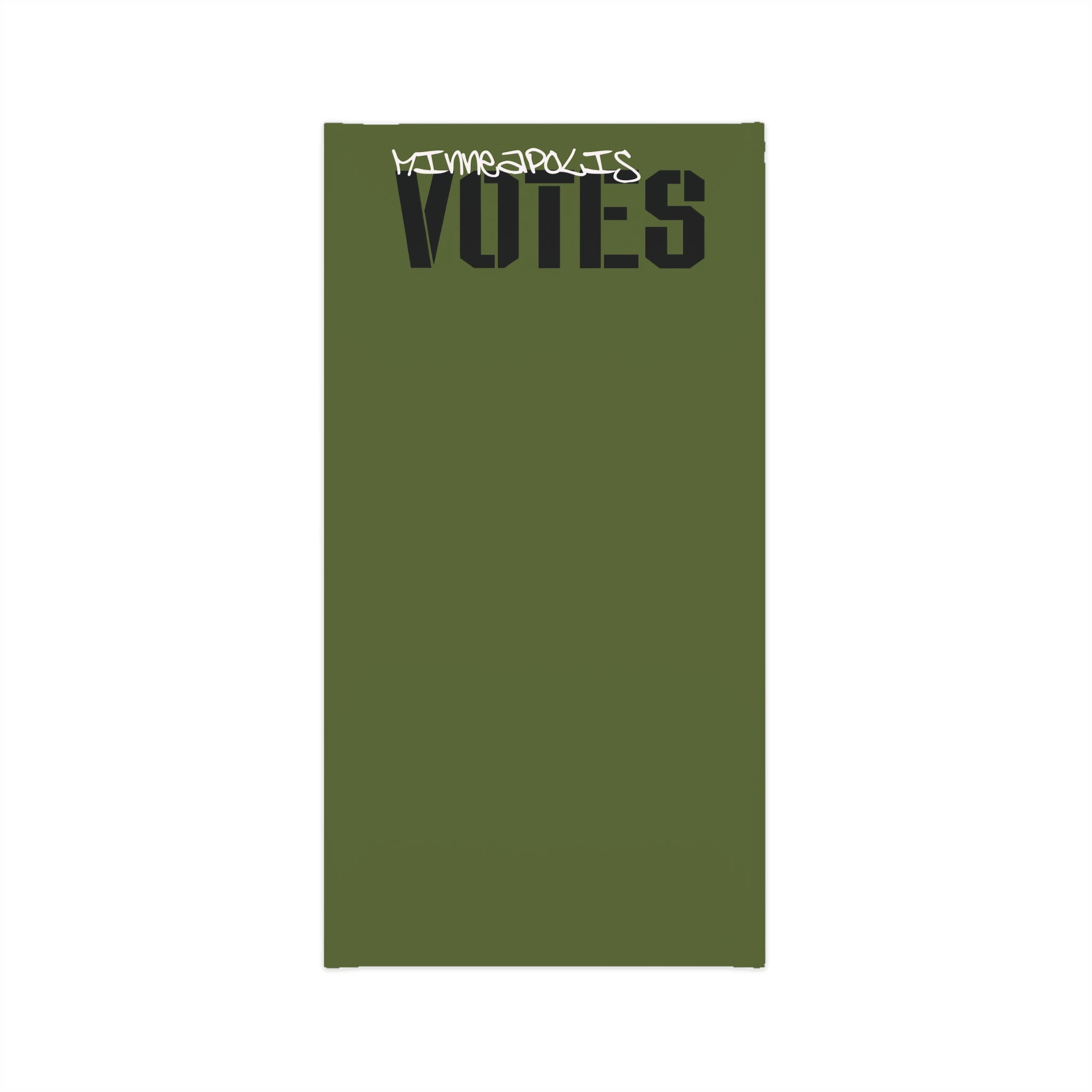 Minneapolis Votes Neck Gaiter — Olive Lightweight Face Cover